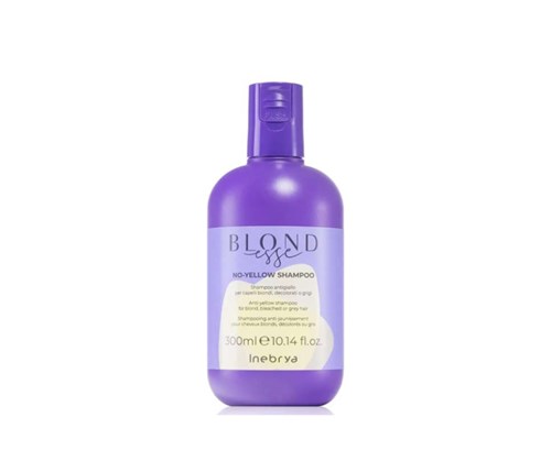 Inebrya BLONDESSE NO YELLOW SHAMPOO SHAMPOO ANTIGIALLO PER CAPELLI BIONDI, DECOLORATI O GRIGI 300ML